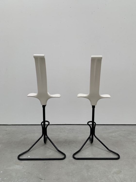 Image 1 of 2x Claudio Salocchi Appoggio Stools