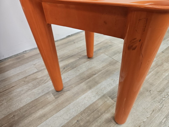 Image 1 of Stapelbare stoelen in oranje kunststof uit de Casa 70-collectie van Albaplast voor Dal Vera