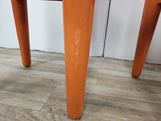 Image 1 of Stapelbare stoelen in oranje kunststof uit de Casa 70-collectie van Albaplast voor Dal Vera