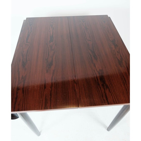 Image 1 of Vintage eettafel in palissander met verlengplaten door Arne Vodder, jaren 1960