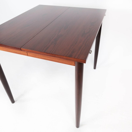 Image 1 of Vintage eettafel in palissander met verlengplaten door Arne Vodder, jaren 1960