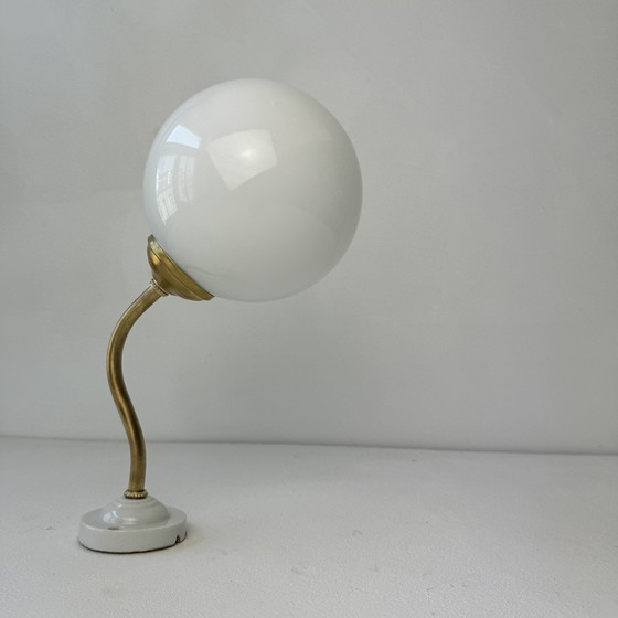 Image 1 of Vintage Kleine Opaline Wandlamp