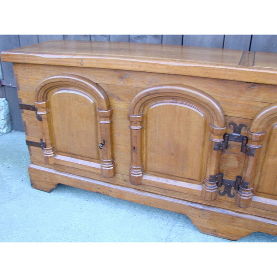 Image 1 of Vintage eikenhouten highboard, 1950