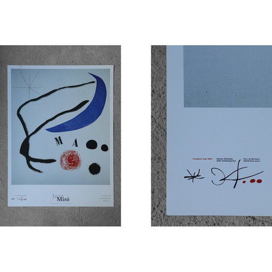 Image 1 of Vintage poster Gedicht door Joan Miró, Barcelona 1995