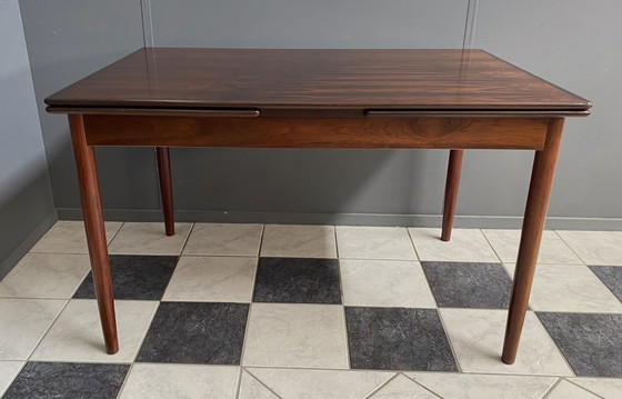 Image 1 of Rosewood eettafel 1960 uitschuifbaar