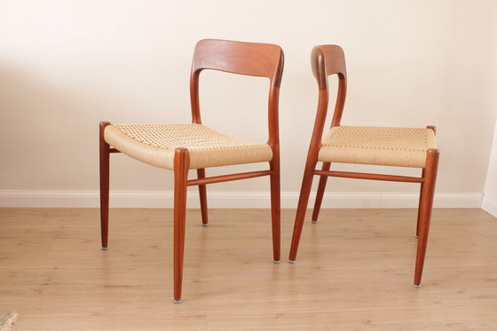 Image 1 of 4x Niels Otto Møller eetkamerstoelen