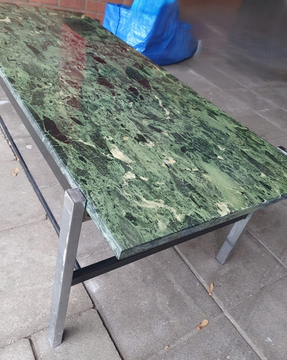 Image 1 of Vintage Salontafel Groen Marmer