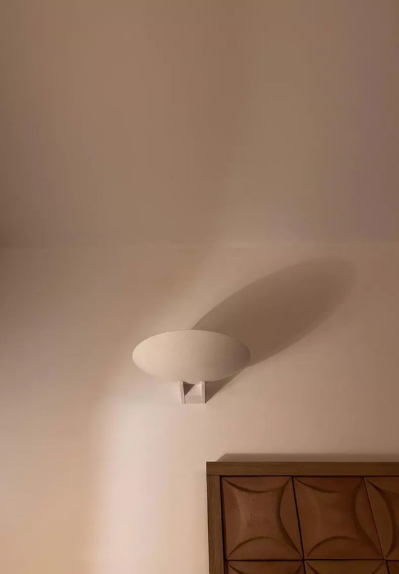 Image 1 of Vintage wandlamp, Blanc Mat, Disderot 1970