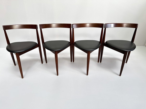 Image 1 of Deense Hans Olsen Voor Frem Røjle "Roundette" Teakhouten Eettafel & Stoelen