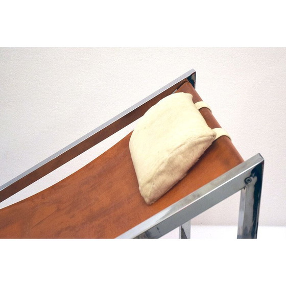 Image 1 of Vintage fauteuil met voetenbank Mies van Archizoom voor Poltronova, 1960