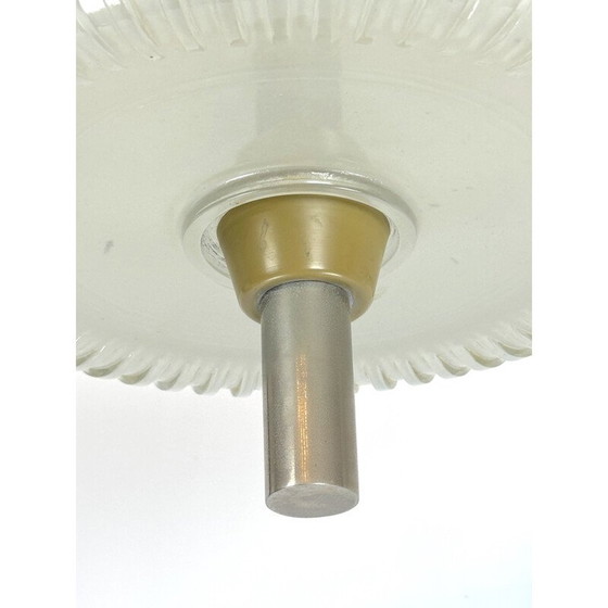 Image 1 of Vintage Art Deco kroonluchter in glas en metaal voor Seguso, Italië 1940