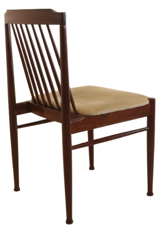 Image 1 of 4x palissander eetkamerstoelen 'Sallenthin' vintage