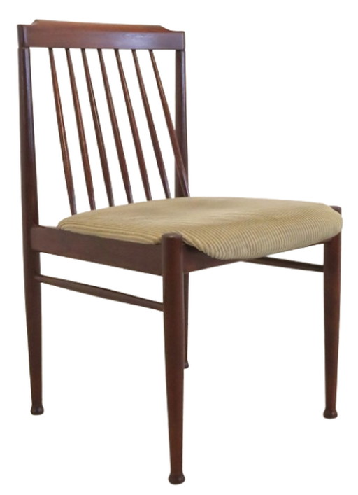 4x palissander eetkamerstoelen 'Sallenthin' vintage