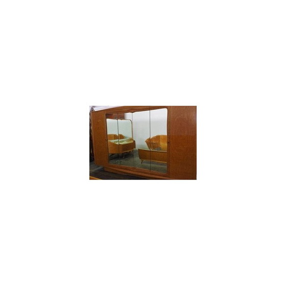 Image 1 of Vintage walnoot nerf slaapkamer set door Osvaldo Borsani, 1950