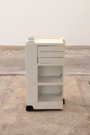 Space Age witte Joe Colombo 'Boby' storage trolley, 1970s