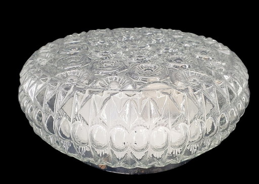 2029 Vintage Glazen Plafonniere Plafondlamp