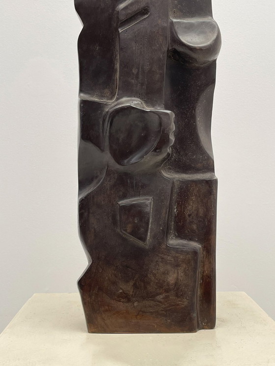 Image 1 of Bronzen kubistische sculptuur