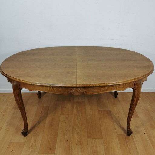 Ovale Vintage Queen Ann Eettafel Eetkamertafel Uitschuifbaar