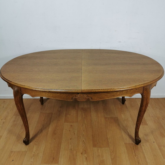 Image 1 of Ovale Vintage Queen Ann Eettafel Eetkamertafel Uitschuifbaar