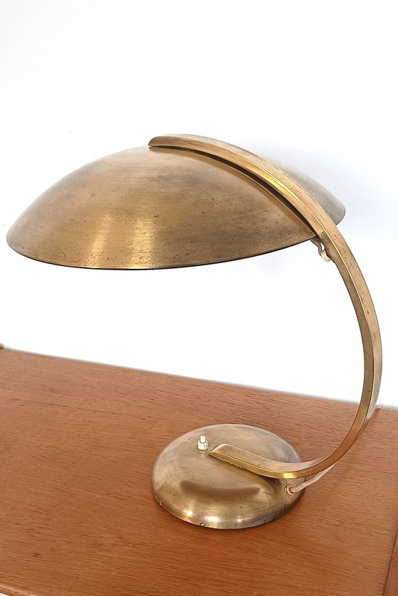 Image 1 of Messing Bauhaus Bureaulamp Van Hillebrand.