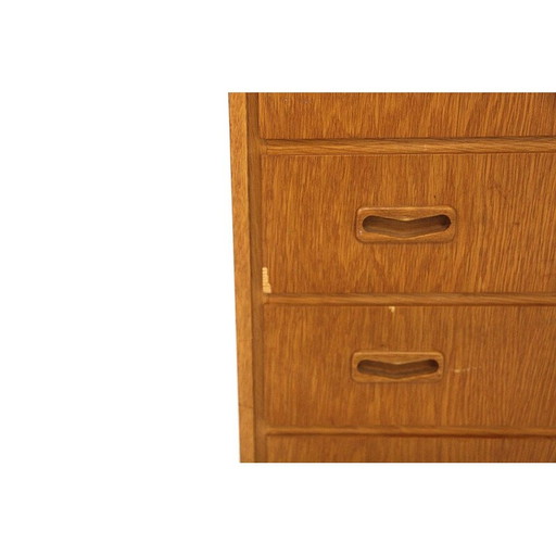 Scandinavische vintage "tallboy" teakhouten ladekast, Zweden 1960