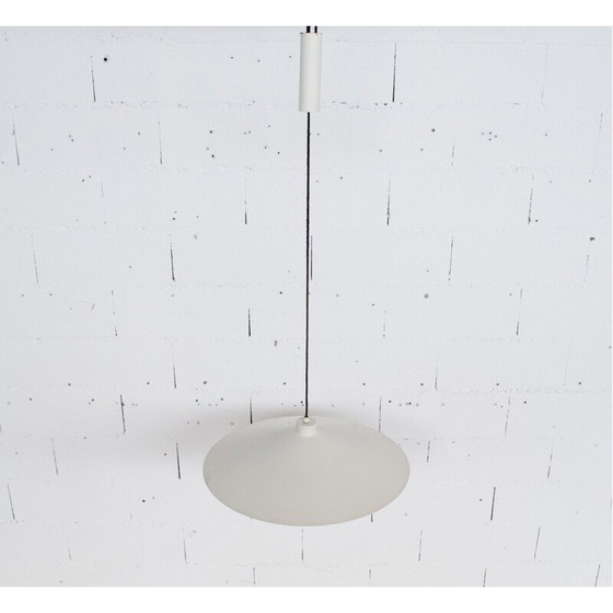 Image 1 of Vintage plafondlamp met contragewicht in gelakt staal van Florence Knoll voor Knoll International, 1968