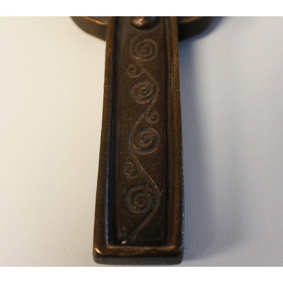 Image 1 of Vintage bronzen keltisch kruis