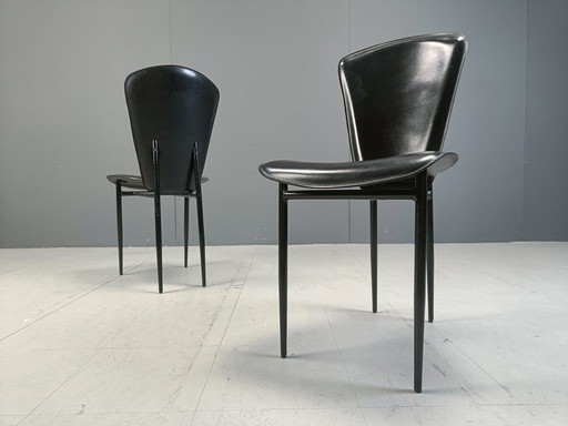 Set van 6 Fasem eetkamerstoelen, 1980S