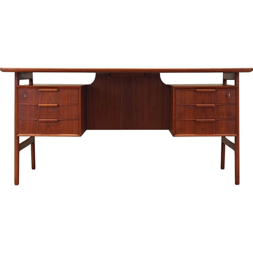 Vintage teakhouten bureau van Omann Jun, 1970