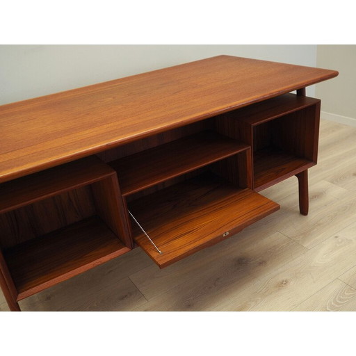 Vintage teakhouten bureau van Omann Jun, 1970