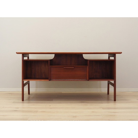 Image 1 of Vintage teakhouten bureau van Omann Jun, 1970