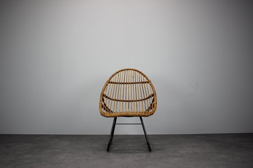 Rotan lounge stoel van ULUV voor Alan Fuchs, Tsjecho-Slowakije, 1960