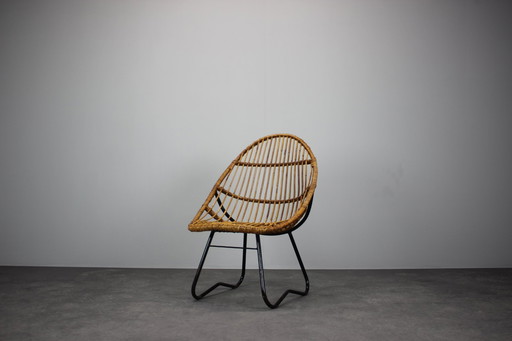 Rotan lounge stoel van ULUV voor Alan Fuchs, Tsjecho-Slowakije, 1960