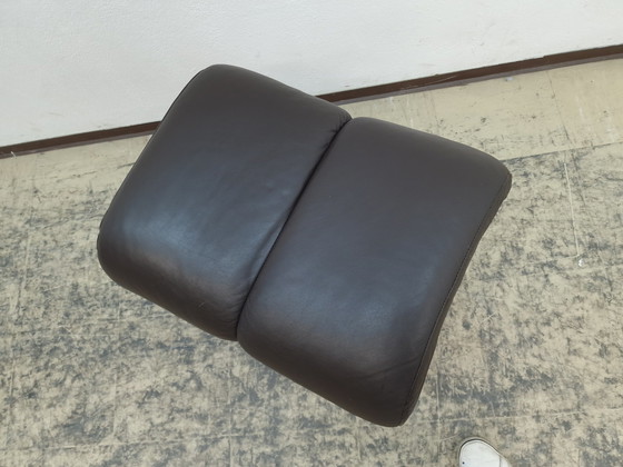 Image 1 of Stressless leren kruk Designer Poef