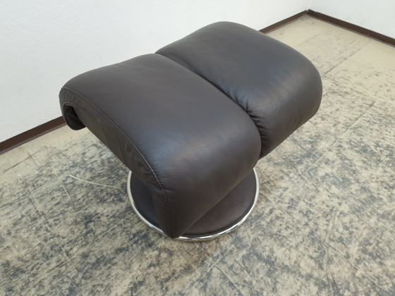 Image 1 of Stressless leren kruk Designer Poef