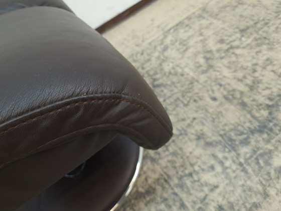 Image 1 of Stressless leren kruk Designer Poef