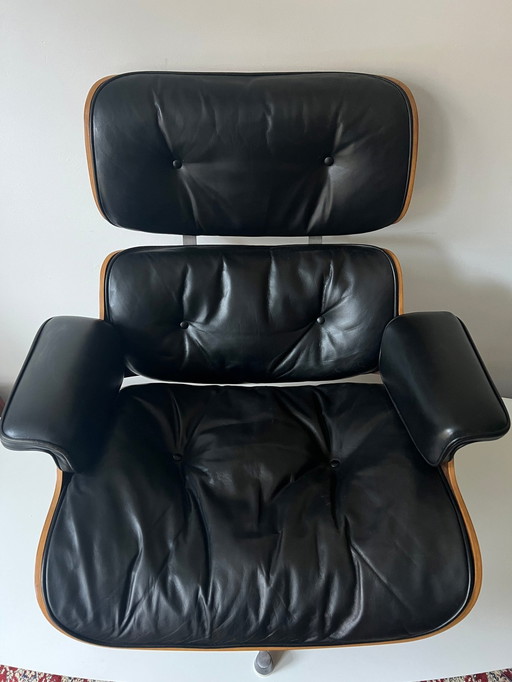 1960S Herman Miller Loungestoel en Ottoman Set (2) - Ontwerp door Charles & Ray Eames