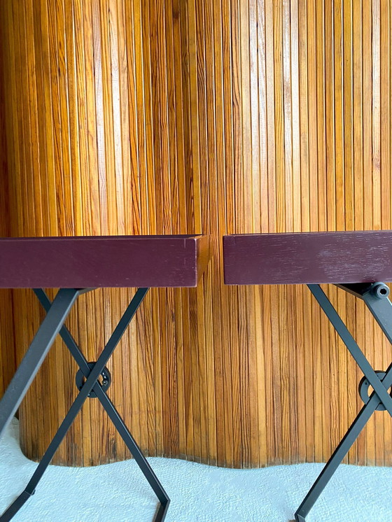 Image 1 of Peter Ghyczy - Set van 2 klaptafels "Pioneer T65