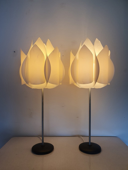 Vintage Ikea Tafellamp (2). Knappa Tulpan Lamp.