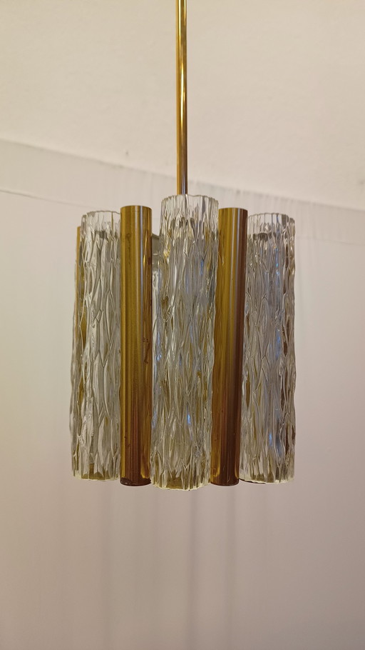 Kaiser Leuchten  Hanglamp Met Messing En Murano Glas 