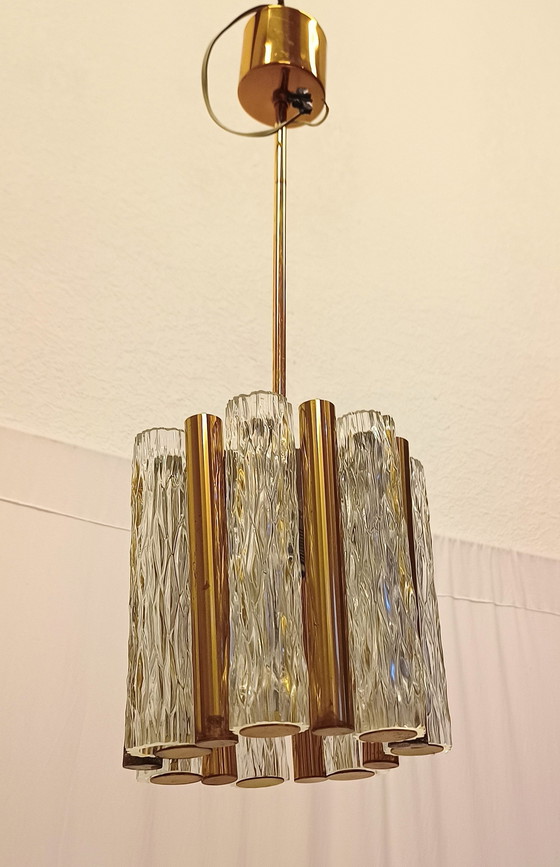 Image 1 of Kaiser Leuchten  Hanglamp Met Messing En Murano Glas 