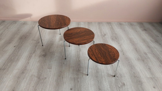 Image 1 of Vaza Roden Bijzettafels Of Nesting Tables Jaren 60.