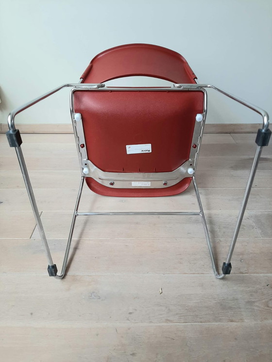 Image 1 of 6x Vintage Design Krueger Matrix Eetkamer/Vergaderstoelen