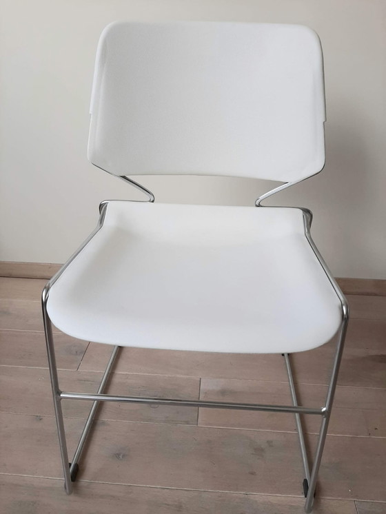 Image 1 of 6x Vintage Design Krueger Matrix Eetkamer/Vergaderstoelen