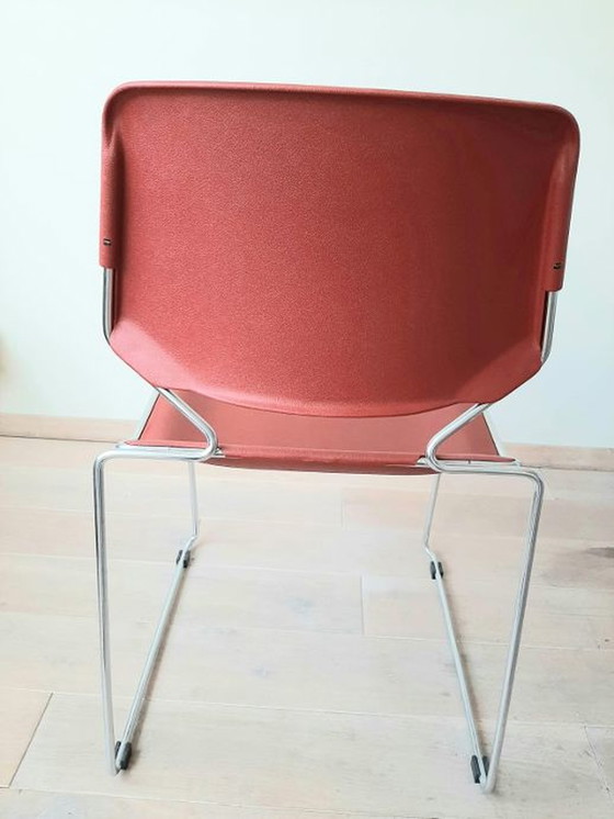 Image 1 of 6x Vintage Design Krueger Matrix Eetkamer/Vergaderstoelen