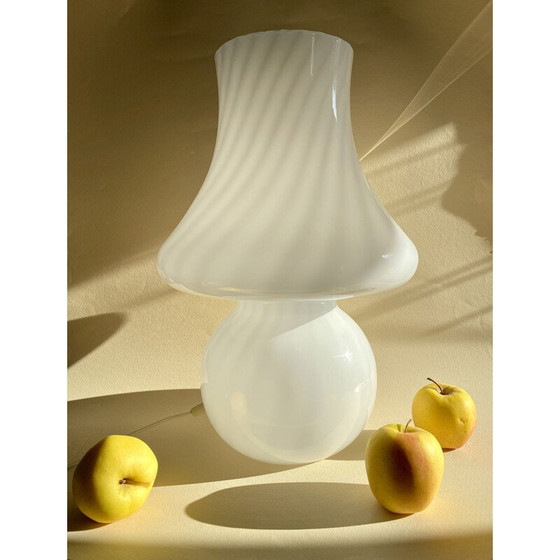 Image 1 of Vintage XXL swirl Murano glazen lamp, Italië 1970