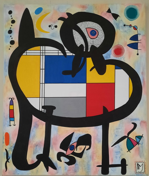 Marie-Jeanne van de Velde  - Miro meets Mondriaan