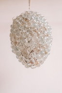 Handgeblazen Murano druiventros hanglamp