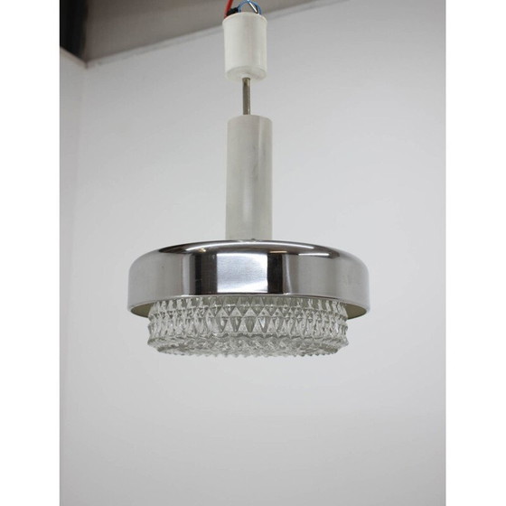Image 1 of Vintage verchroomde hanglamp van Kamenicky Senov, 1970