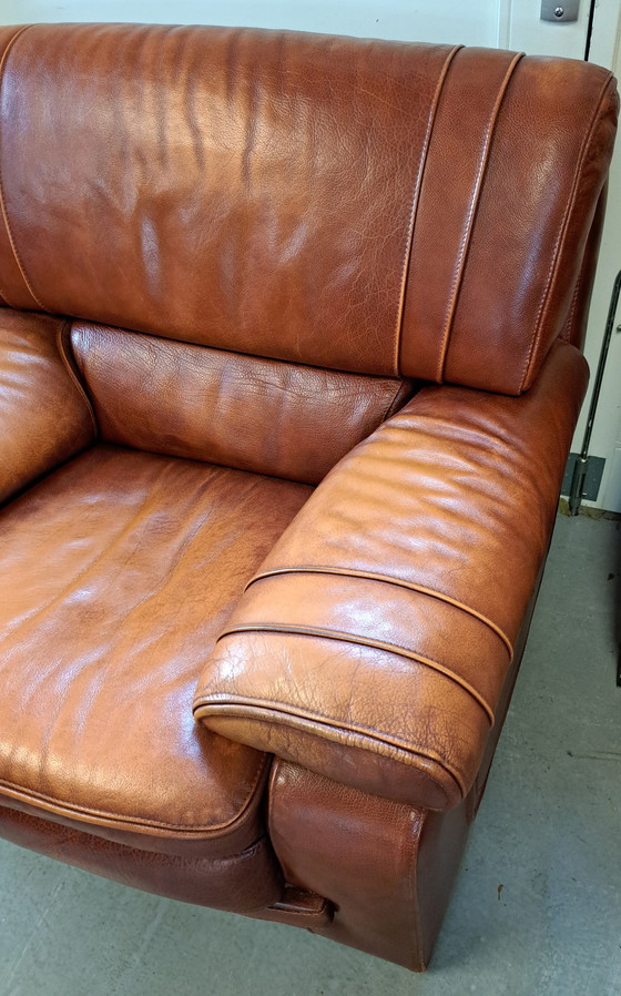Image 1 of Lederen clubfauteuil Italiaans design